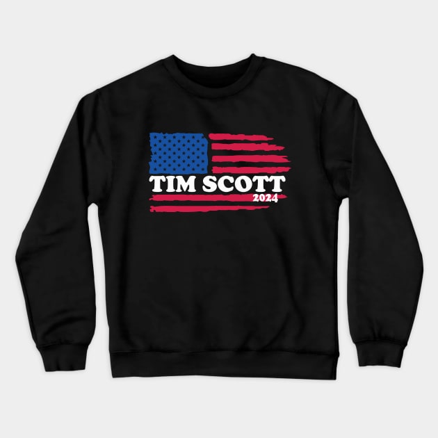 Tim Scott For President 2024 Crewneck Sweatshirt by Teewyld